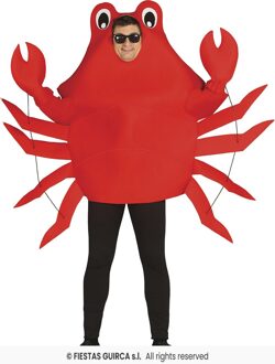 Krab Kostuum Volwassen Rood - Zalm