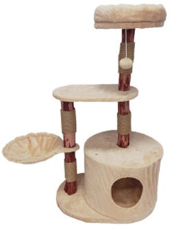 Krabpaal Nuno Natural Wood beige (100 cm) Per stuk