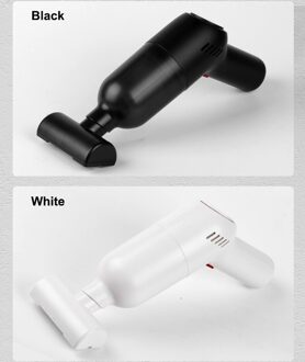Krachtige Hand Auto Stofzuiger Draadloze Oplaadbare Kleine & Lichtgewicht Sterke Zuigkracht Draagbare & Adapter Opladen Kabels wit