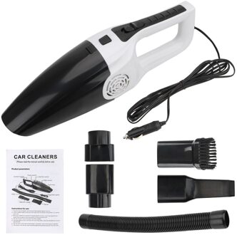 Krachtige Handheld Mini Vacuüm Reinigers Hoge Zuigkracht Nat En Droog Tweeërlei Gebruik Stofzuiger 12V 120W Auto stofzuiger wit