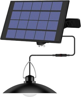 Krachtige Kroonluchter Vier Hoofd Solar Hanglamp Outdoor Indoor Solar Lamp Met Warm Of Witte Verlichting Voor Camping Tuin Yard 1 hoofd / 3500K warm licht