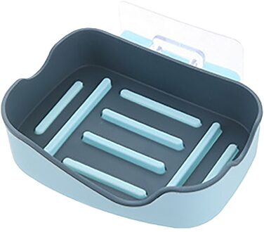 Krachtige Naadloze Pasta Zeepkist Creatieve Badkamer Plank Zeepkist Praktische Glad Handig En Praktisch Dubbeldeks BU