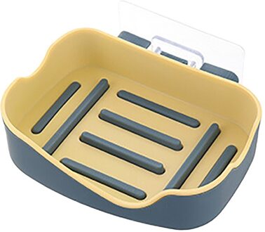 Krachtige Naadloze Pasta Zeepkist Creatieve Badkamer Plank Zeepkist Praktische Glad Handig En Praktisch Dubbeldeks YE