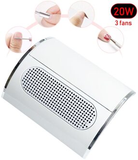 Krachtige Nail Stofafzuiging Collector Met 3 Ventilator Lage Lawaaierige Stofzuiger Manicure Gereedschap Met 2 Dust Verzamelen Tassen Nail master stof Collector 40w