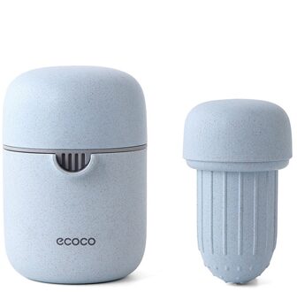 Krachtige Rvs Oranje Juicer Draagbare Handmatige Deksel Rotatie Citrus Juicer Citroen Oranje Tangerine Sap Squeezer Blauw