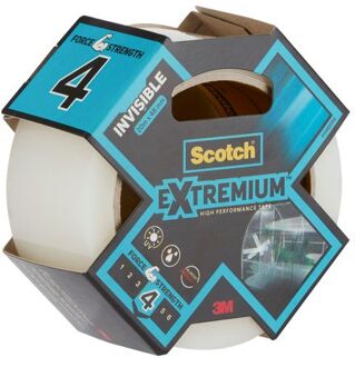 krachtige tape Extremium Invisible, ft 48 mm x 20 m, transparant
