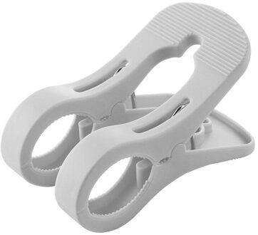 Krachtige Winddicht Wasgoed Drogen Wasknijper Grote Kleding Clip Strandlaken Laken Katoen Dekbed Vaste Houder Plastic Peg 1Pc donker grijs