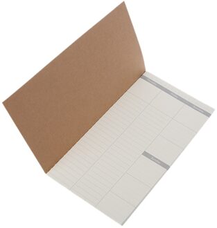 Kraft Cover Wekelijkse Planner Dagboek Journal Memo Notebook Note Pad School Office M17F