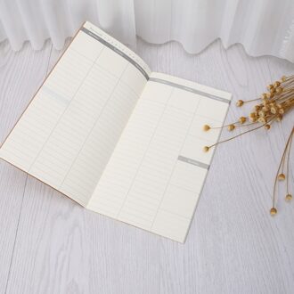 Kraft Cover Wekelijkse Planner Dagboek Journal Memo Notebook Note Pad School Office