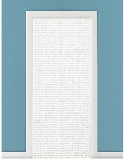 Kralengordijn/deurgordijn - wit - 90 x 220 cm - Vliegenwerend - Gordijn met kralen woondecoratie
