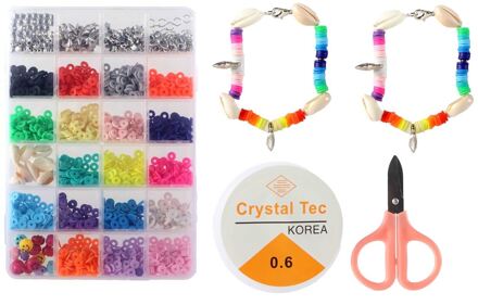 Kralenset 24 soorten kralen in pvc box