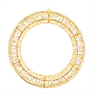 Krans Met Lichtjes - Warm Wit - 50cm