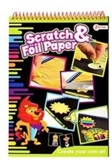 Krasfolie krasset met stickers met leeuw op de voorzijde - Action products