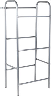 Krattenrek voor 3 kratten - zilver - 50 x 34 x 114 cm - rek