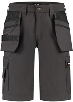 KRB Workear® - Toby Korte Werkbroek | Werkbroek met spijkerzakken Antraciet - NL:44 BE:38