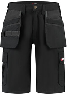KRB Workear® - Toby Korte Werkbroek | Werkbroek met spijkerzakken Zwart - NL:52 BE:46