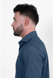 Kreukvrij overhemd bamboe Blauw - 41 (L)