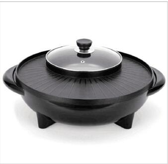 Krf042532 Dubbel Geluk Pot Roosteren Een Elektrische Fornuis Non-stick Pot Rook Gratis Wasbare Elektrische Pot
