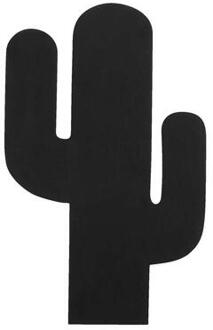 Krijtbord cactus - 38x24 cm - Leen Bakker Zwart