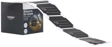 Krijtbord etiketten/stickers - 72x stuks - rechthoekig - herschrijfbaar - Keuken labels