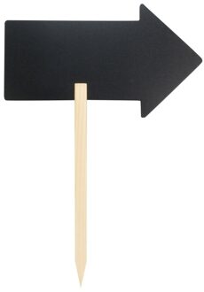 Krijtbord pijl op stok 67 x 49 cm - schoolbordjes - incl witte krijtstift - richting aanwijzers