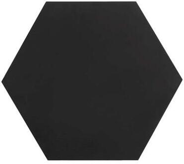 Krijtbord zeskant - 45x39 cm - Leen Bakker Zwart