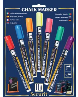 Krijtstift Securit SMA-100 rond ass 1-2mm blister a 7st