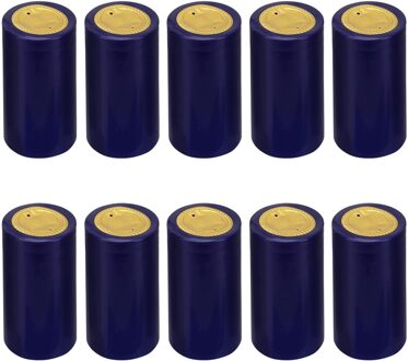 Krimpfles Heat Caps Capsules Voor Wrap Seal Capsule Dop Flessen Kurken Sealer Pvc Mouwen Cover Homebrew Stoppers Mouw Blauw