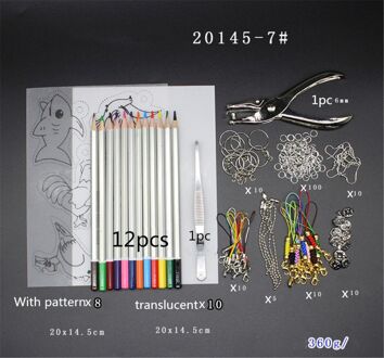 Krimpkous Plastic Vel Kit, Warmte Shrinky Lakens Pack