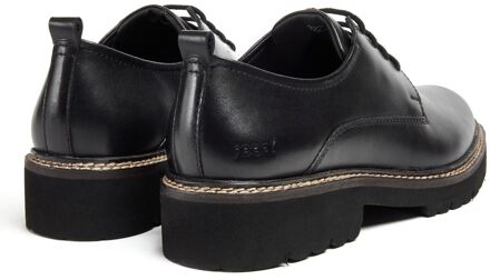 Kris Leren Dames Zwarte Derby Schoenen - EU 38.5 / UK 5.5