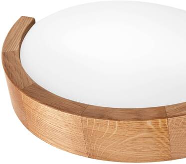 Kris wandlamp 27,5cm breed eiken naturel eiken natuur, wit