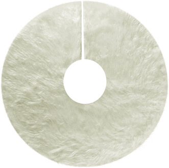 Krist+ kerstboomrok - creme wit - D120 cm - fluffy - Kerstboomrokken