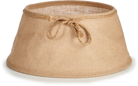 Krist+ Kerstboomrok/kerstboommand jute D57 x H23 cm voor een kerstboom van 180-210 cm Bruin