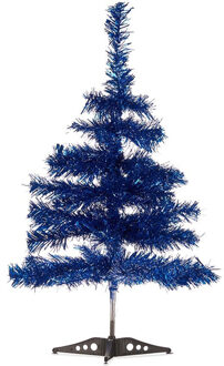 Krist+ kunst kerstboom - klein - blauw - 60 cm - Kunstkerstboom