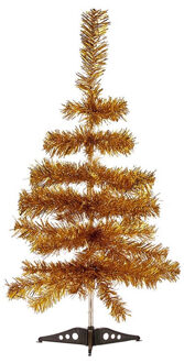 Krist+ kunst kerstboom - klein - goud - 60 cm - Kunstkerstboom Goudkleurig