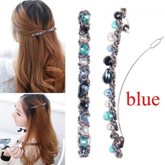 Kristal En Diamant Haarspeld Haaraccessoires Voor Vrouwen In Multicolor Beschikbaar Voor Leisure Winkelen Noodzakelijke Sieraden blauw