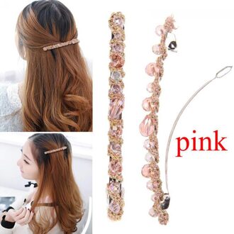 Kristal En Diamant Haarspeld Haaraccessoires Voor Vrouwen In Multicolor Beschikbaar Voor Leisure Winkelen Noodzakelijke Sieraden roze