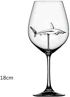Kristal Glas Rode Wijn Shark Glas Hoge Hak Beker Kristallen Beker Cocktail Mok Speciale Xmas Voor Wedding Party 18cm