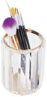 Kristal Make-Up Borstel Houder Organisator Pen Potlood Cup Briefpapier Container Opbergdoos Slingers Bruiloft Decoratie