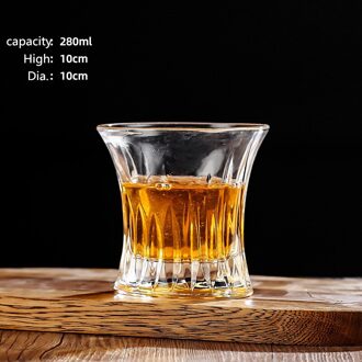 Kristallen Glazen Cup Decanter Set Whisky Karaf Cup Whisky Karaf Fles Wijn Decanter Fles Set zwart