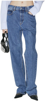 Kristalversierde Straight Jeans Alexander Wang , Blue , Dames - W29,W30