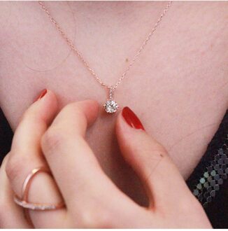 Kristine hangers - Oostenrijks kristal Wit en roségoud - One Size