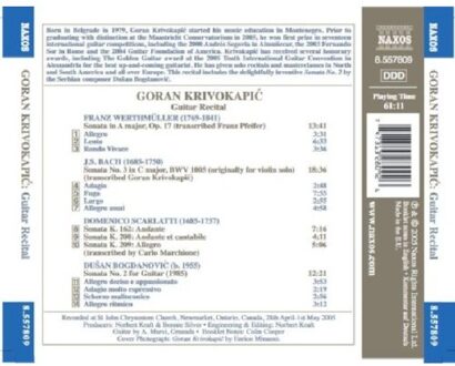 Krivokapic: Guitar Recital