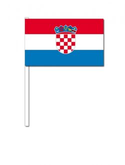 Kroatie zwaai vlaggetjes 12 x 24 cm