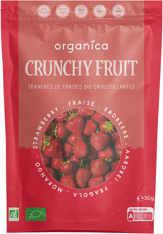 Krokant Fruit - aardbeien - 50 gram