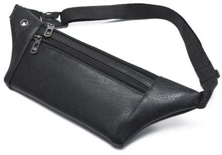 Krokodil Borst Zak Taille Packs Voor Unisex Vrouwelijke Pu Lederen Fanny Packs Mannen Mode Riem Borst tassen zwart