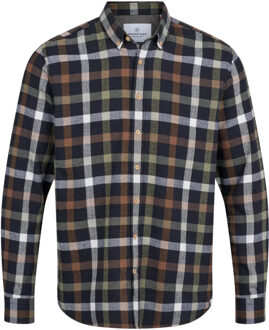 Kronstadt Johan Check Overhemd Heren M Groen dessin