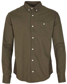 Kronstadt Johan linen shirt army ks3000 Groen - XXL