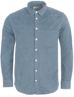Kronstadt Ks2788277 johan corduroy 491 blue shadow heren overhemd Lichtblauw - M