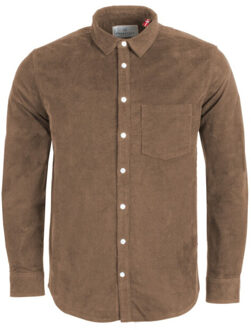 Kronstadt Ks2788277 johan corduroy 962 raw umber heren overhemd Camel - M